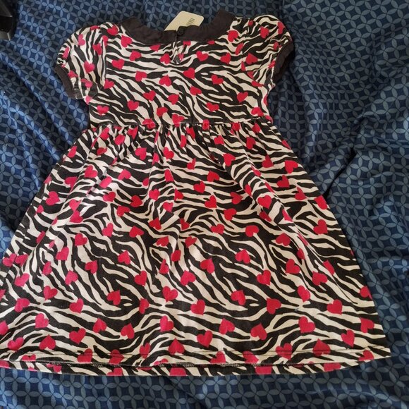 dollie and me dress black white with pink hearts - Picture 4 of 8